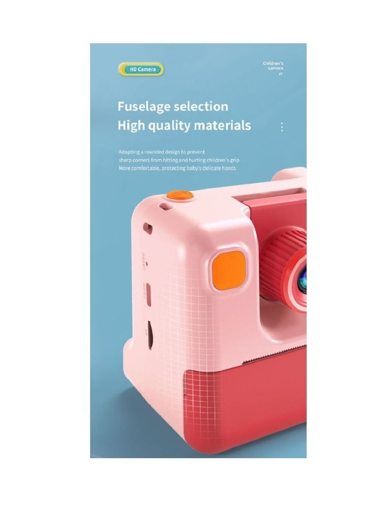 Kids Camera Instant Print Camera with TF Card Print Paper 26MP 1080P Camera 2.0