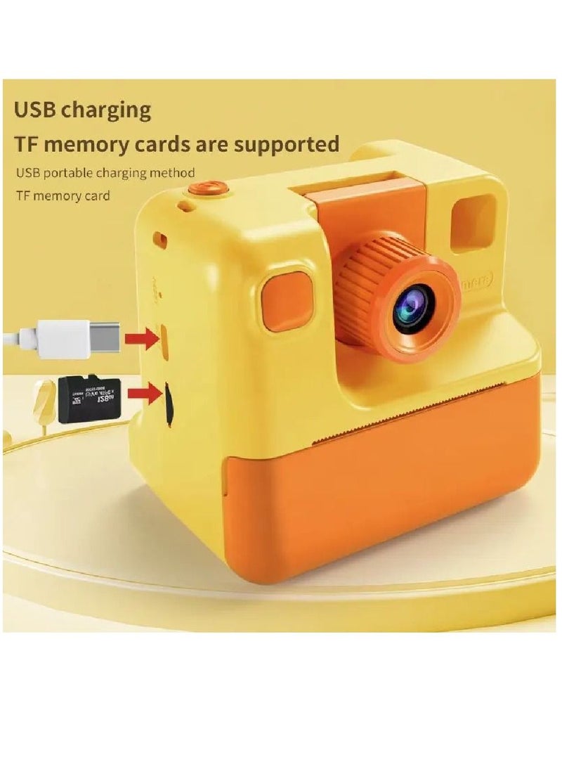 Kids Camera Instant Print Camera with TF Card Print Paper 26MP 1080P Camera 2.0
