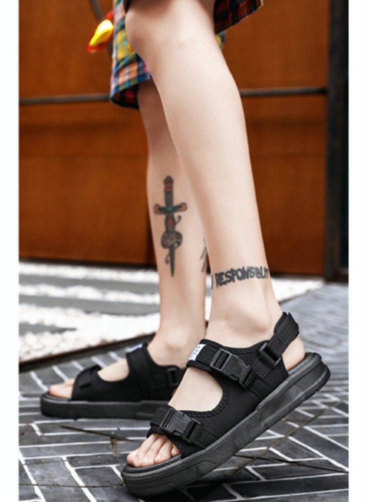 Men's Casual Sandals, Open Toe Water Shoes, Breathable Non-Slip Beach Sandals, Pool Slide Flat Sandals, Adjustable Flat Shoes With Back-Strap, Outdoor Water Sandals For Rekking, Fishing, Kayaking, Walking, Beach Vacations, Trip