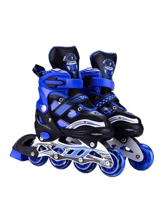 PU Wheels Perfect In-Line Skate Shoes With Classic Swept-Back Handlebars M (34-39)