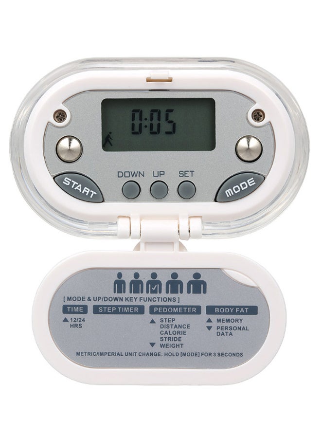 Multi-Functional Mini Step Counter Pedometer With Clip