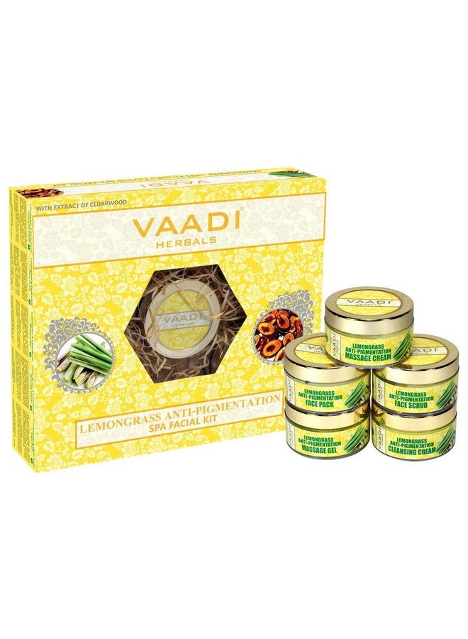 Lemongrass Anti Pigmentation Spa Facial Kit With Cedarwood Extract 270G