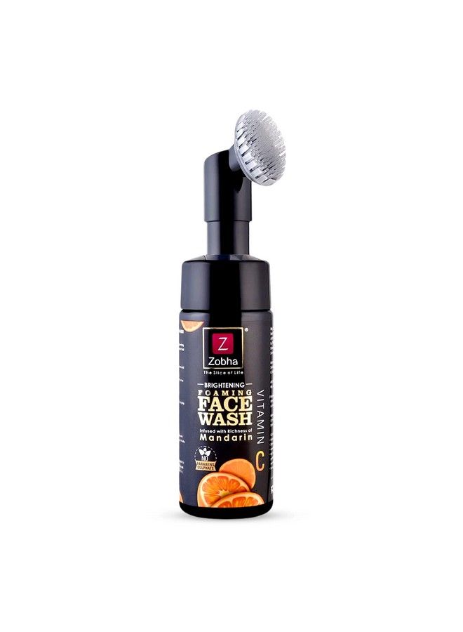 Mandarin Face Wash With Vitamin C Foam Based Nourishes And Moisturizes Brightening Antiageing Reduces Dark Spots Refresh Skin Tone 150Ml