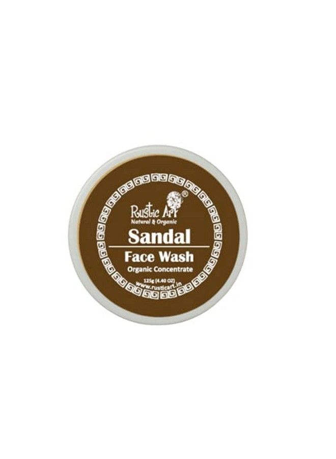 Organic Sandal Face Wash Concentrate 125G ; Combination To All Skin Types ; Deep Cleansing Glowing Skin