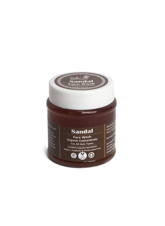 Organic Sandal Face Wash Concentrate 125G ; Combination To All Skin Types ; Deep Cleansing Glowing Skin