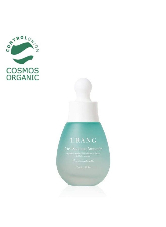 Cica Soothing Ampoule ; Cosmos Organic Certified ; Vegan Soothing Calming & Moisturizing Skincare; For Acne & Redness Treatment ; All Skin Types Oily Dry & Sensitive ;1.18 Fl Oz