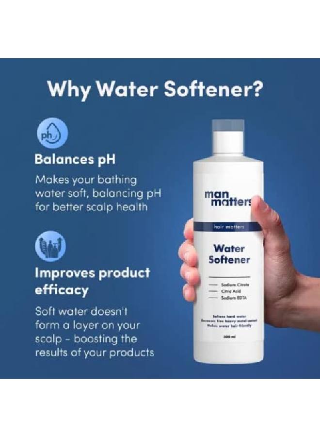 Water Softener 500ml | Instant Hard Water Softening Agent | Reduces Hair loss and Skin Itching | Disable Calcium and Magnesium | Maintains pH level of Bathing Water | Easy to Use Solution