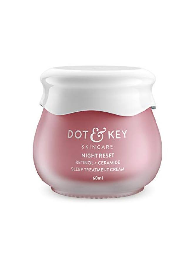 Night Reset Retinol + Ceramide Sleep Treatment Cream | Moisturizer For Face | Anti Aging Night Cream For Women | 60Ml