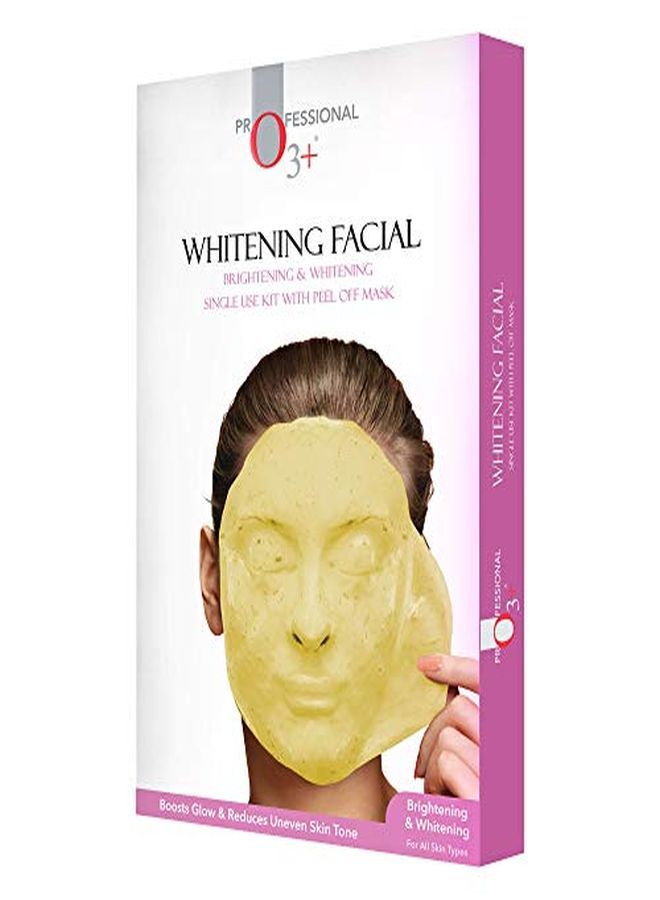 Brightening & Whitening Facial Kit With Peel Off Mask Suitable For All Skin Types (45G, Single Use Facial Kit)