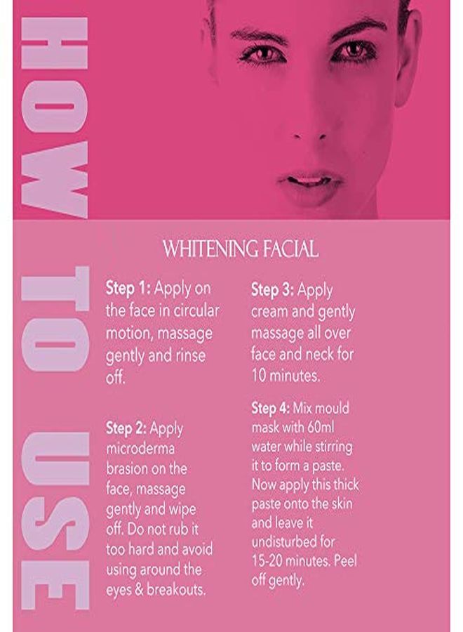 Brightening & Whitening Facial Kit With Peel Off Mask Suitable For All Skin Types (45G, Single Use Facial Kit)