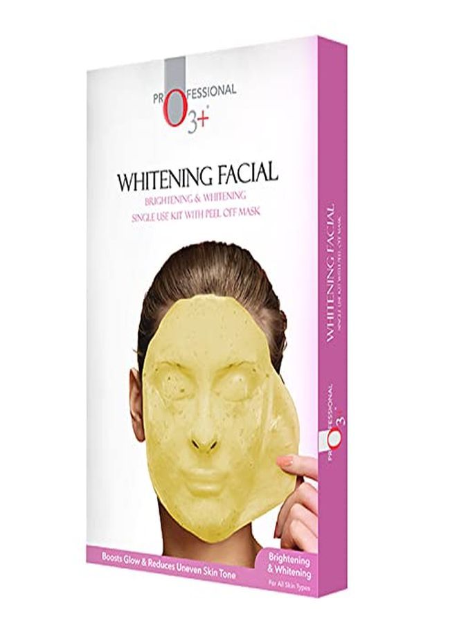 Brightening & Whitening Facial Kit With Peel Off Mask Suitable For All Skin Types (45G, Single Use Facial Kit)