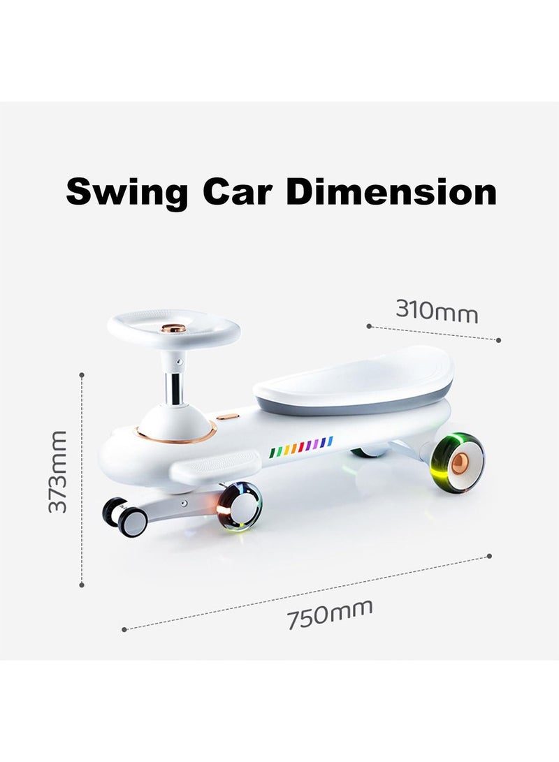 Kids Twist Swing Car Ride On Scooter car with Double Bearing Lighting Wheel Ultra Strong Heavy Duty Unique Design