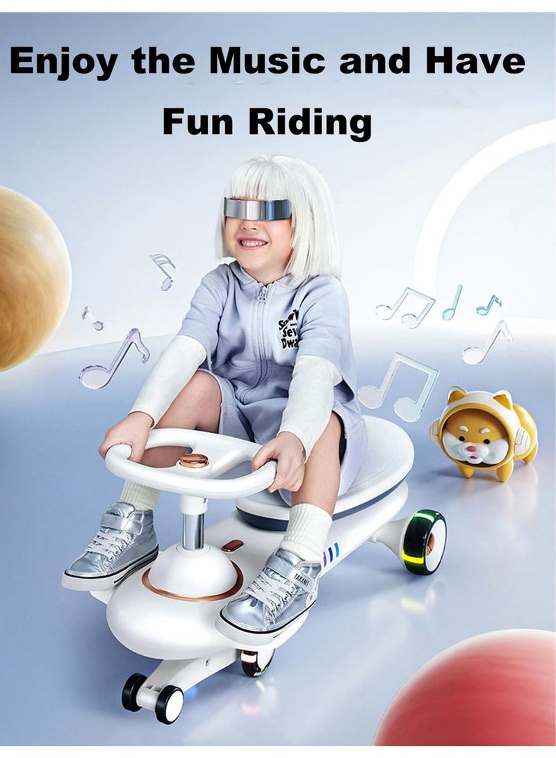 Kids Twist Swing Car Ride On Scooter car with Double Bearing Lighting Wheel Ultra Strong Heavy Duty Unique Design