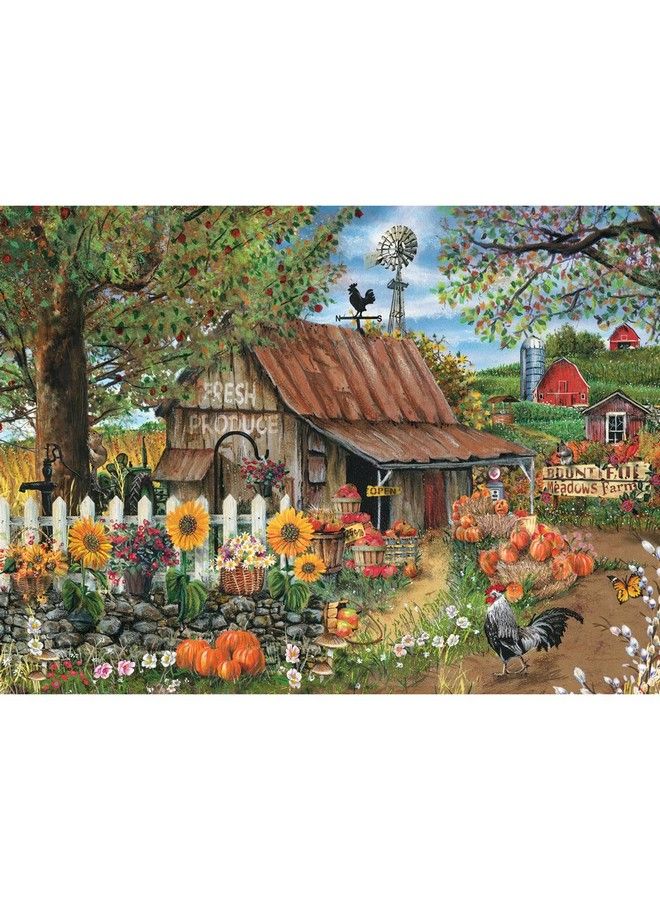 500 Piece Jigsaw Puzzle For Adults ‘Bountiful Meadows Farm’ 500 Pc Large Piece Jigsaw By Artist Thomas Wood 18” X 24”