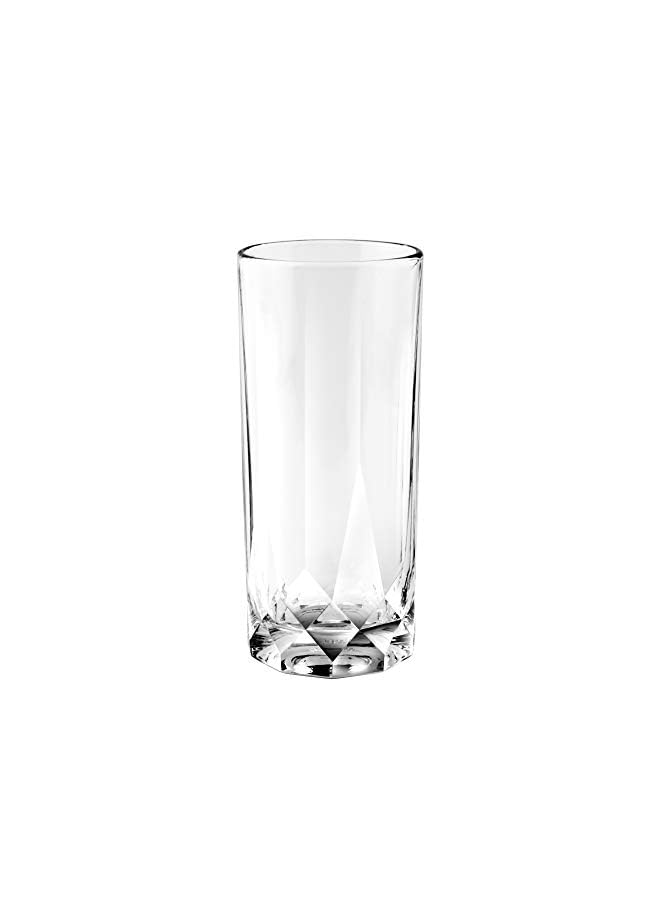 P02809 Connexion Long Drink, Pack Of 6, Clear, 430 Ml, Glass