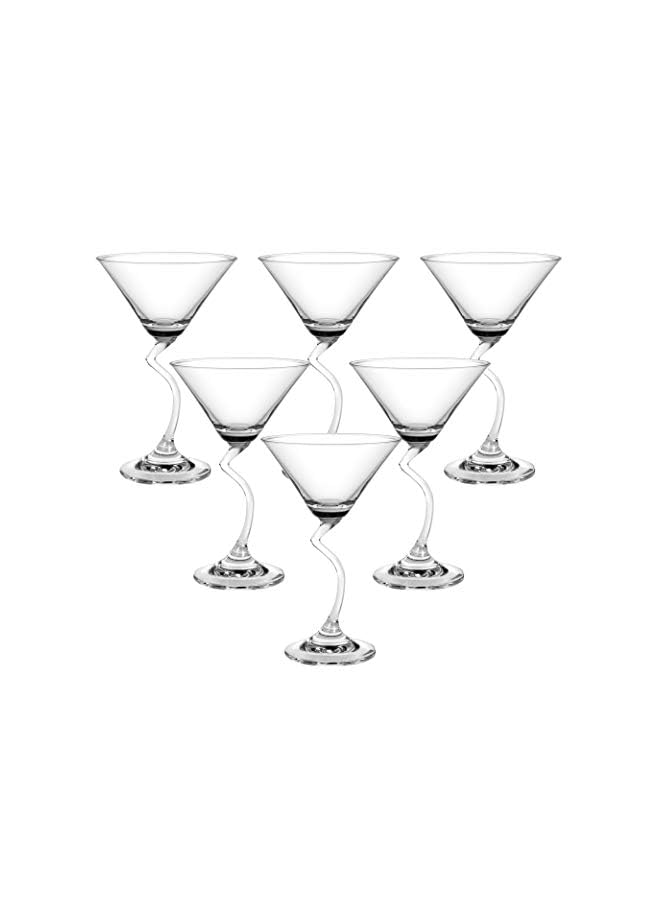 Salsa Cocktail Glass, Pack Of 6, Clear, 210 Ml, 521C07