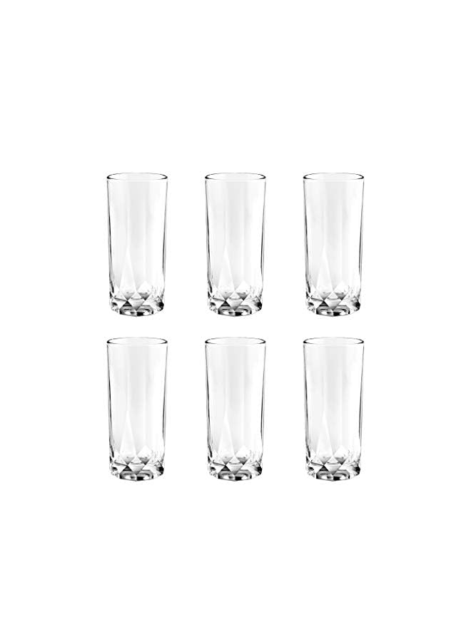 Connexion Hi Ball Glass 350Ml , Clear ,P02808, 6 Pc Set