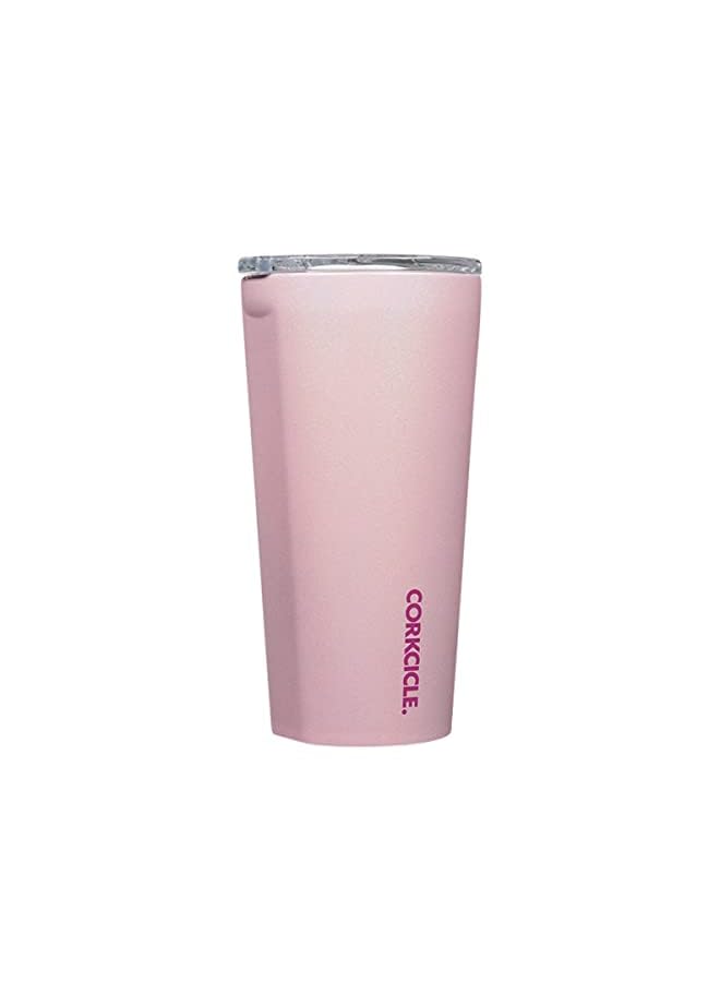 Unicorn Magic 16 Ounce Stainless Steel Tumbler with Lid, Cotton Candy