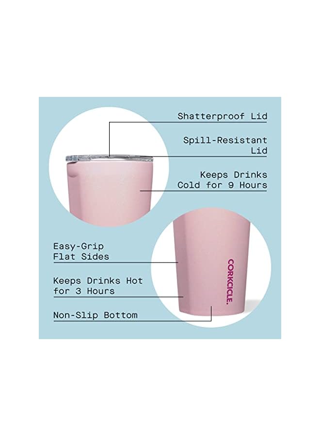 Unicorn Magic 16 Ounce Stainless Steel Tumbler with Lid, Cotton Candy