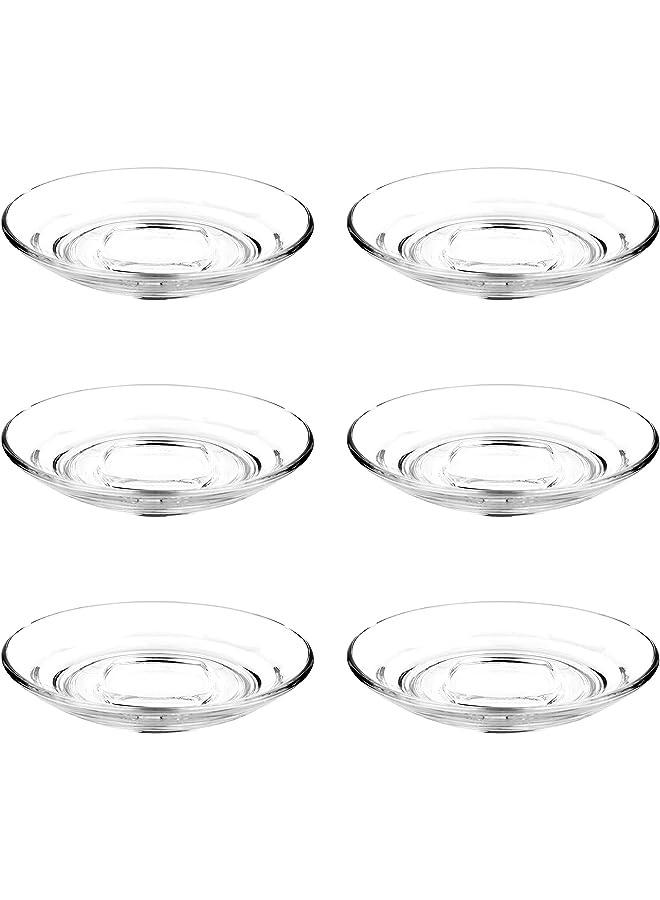 Caffe Saucer, 5.75 Inch, Pack Of 6, Clear, P02471