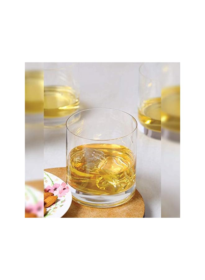 San Marino Double Rock Glass, Pack Of 6, Clear, 385 Ml, B00414