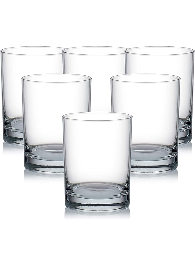 San Marino Double Rock Glass, Pack Of 6, Clear, 385 Ml, B00414