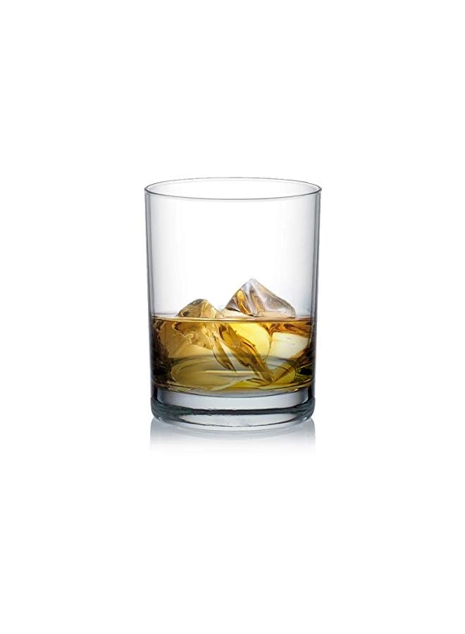 San Marino Double Rock Glass, Pack Of 6, Clear, 385 Ml, B00414