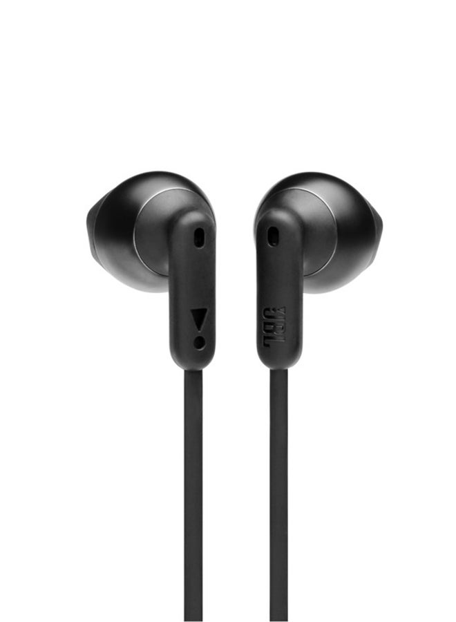 Tune 215BT Wireless Earbud Headphones, Pure Bass Sound, Bluetooth 5.0, 16H Battery, Magnetic Cable, Multi-Point Connection, Voice Assistant, 3-Button Remote Black