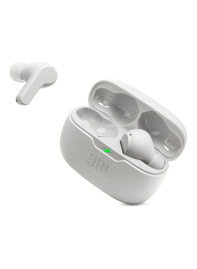 Wave Beam True Wireless Earbuds, Deep Bass, High-Quality Audio, Comfort Fit, 32H Battery, Smart Ambient, TalkThru, Hands-Free + VoiceAware, Water And Dust Resistant White