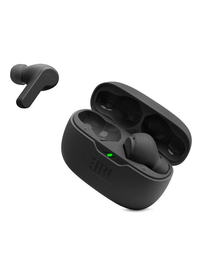 Wave Beam True Wireless Earbuds, Deep Bass, High-Quality Audio, Comfort Fit, 32H Battery, Smart Ambient, TalkThru, Hands-Free + VoiceAware, Water And Dust Resistant Black