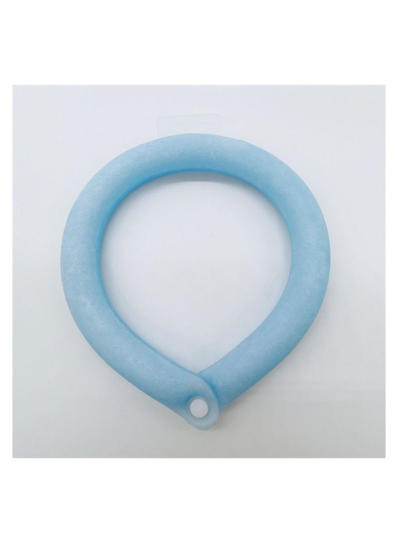 Neck Cooling Tube, Wearable Cooling Neck Wraps, Relief for Hot Flashes and Summer Heat, Ice Cooling Neck Tube for Outdoor Indoor Hot Flashes, Reusable Neck Cooler (Blue)