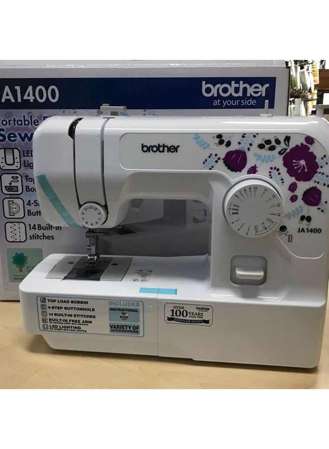 Sewing Machine White/Purple/Blue