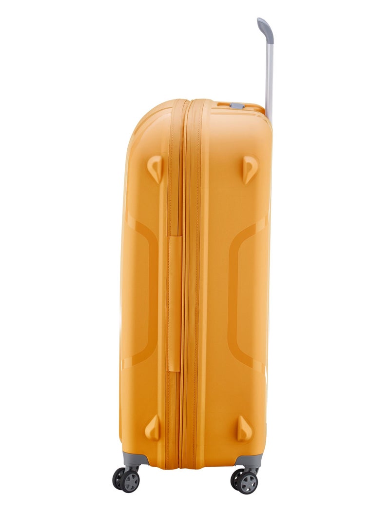 Delsey Clavel 83cm Hardcase 4 Double Wheel Expandable Check-In Luggage Trolley Yellow - 00384583005