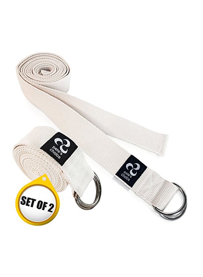 Set Of 2 Yoga Exercise Adjustable Straps 2.2X6X3inch