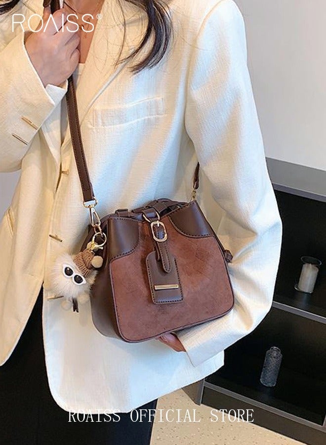 Bucket Bag for Women Can Be Used As A Cross-Body Bag Fashionable and Versatile Retro Casual