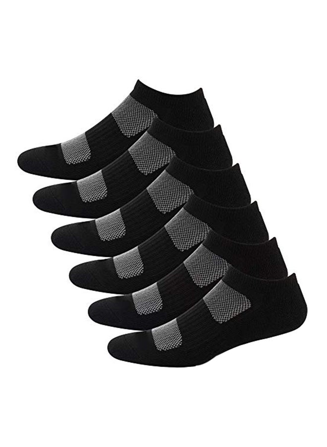 6-Pairs Athletic Low Ankle Cushion Socks