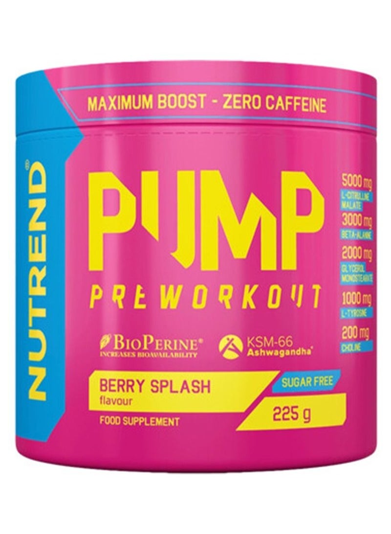 Pump Pre-Workout 225g NTD Berry Splsh