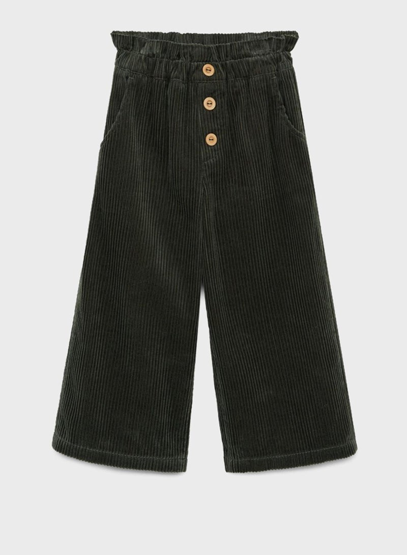 Kids Straight Hem Trousers