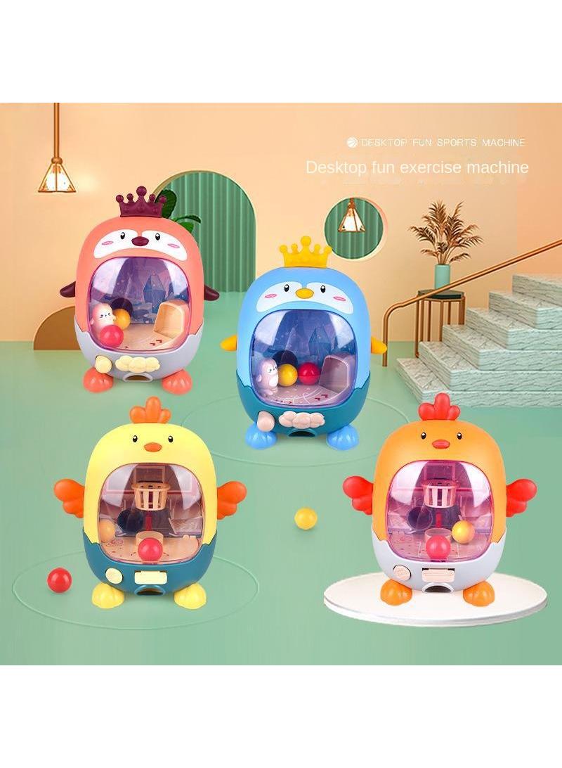 Children's desktop game Mini shooting machine Chicken football machine Parent child interactive puzzle toy yellow