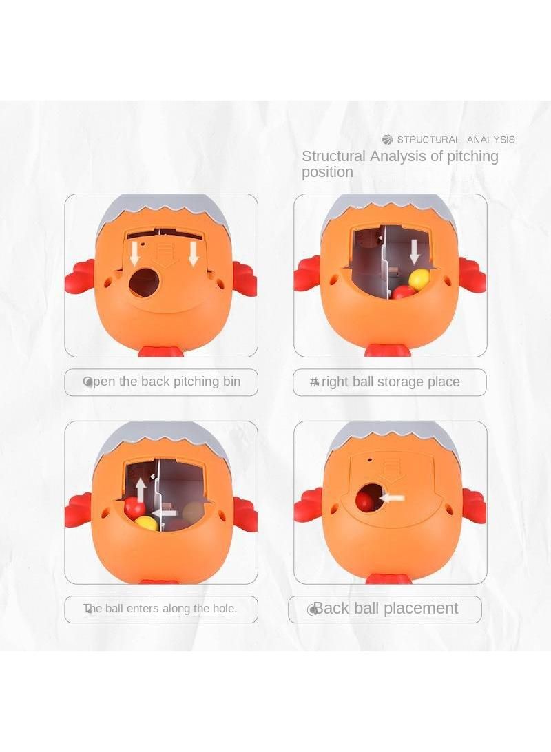 Children's desktop game Mini shooting machine Chicken football machine Parent child interactive puzzle toy yellow