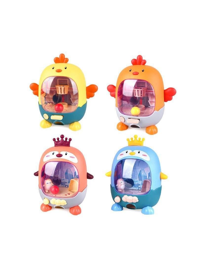 Children's desktop game Mini shooting machine Chicken football machine Parent child interactive puzzle toy yellow