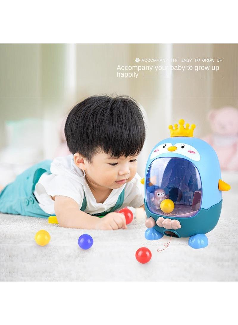 Children's desktop game Mini shooting machine Chicken football machine Parent child interactive puzzle toy yellow