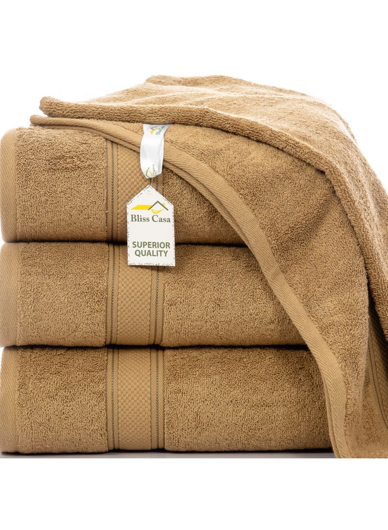 Bliss Casa Cove Cotton Bath Towels 4 Pack 70 x 140 CM 500 GSM Cotton Bath Towel Set for Home Hotels Pool And Beach