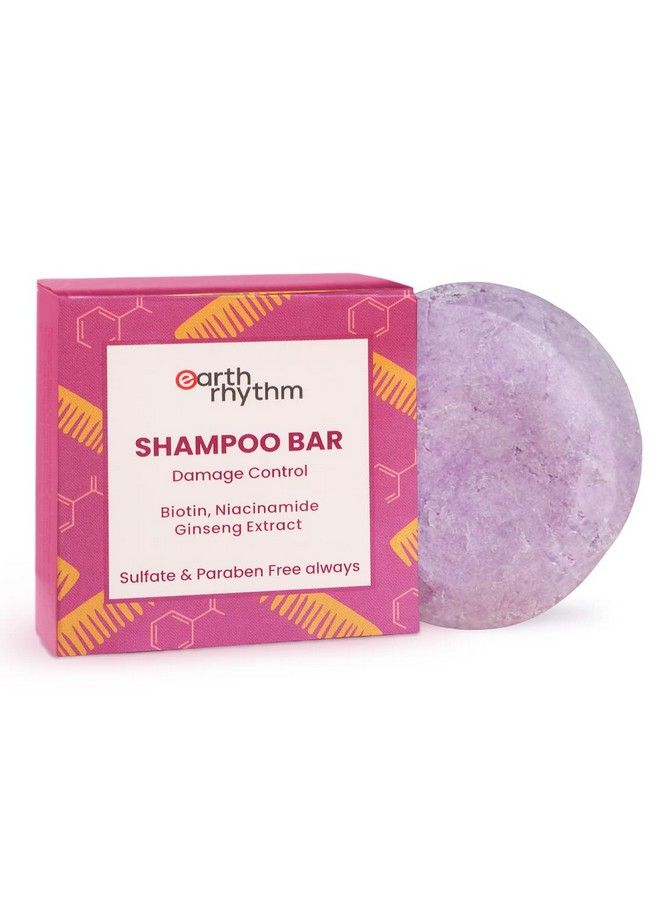 Biotin Shampoo Bar With Niacinamide Ginseng Extract For Rough And Damage Hair Restores Suppleness Adds Shine Sulfate And Paraben Free Plasticfree Packaging ; (Cardboard) 80 Gm