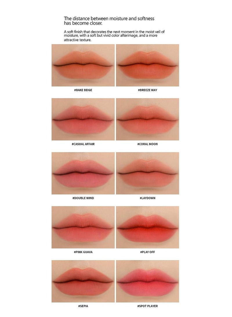 BLUR WATER TINT soft lip with less smear with a blurry finish CASUAL AFFAIR