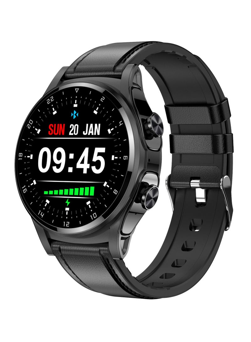 GT66 Smart Watch with TWS Earphones NFC Music Control 1.39 HD Screen Bluetooth Call Healthy Monitoring 100+ Sports Modes