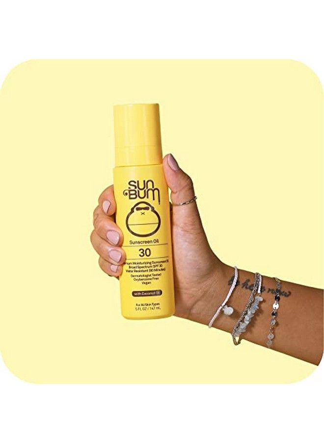 Original Spf 30 Sunscreen Oil | Vegan And Reef Friendly (Octinoxate & Oxybenzone Free) Broad Spectrum Moisturizing Uva/Uvb Glowing Sunscreen Lotion With Vitamin E | 5 Oz