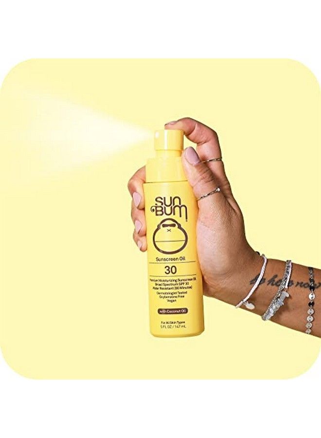 Original Spf 30 Sunscreen Oil | Vegan And Reef Friendly (Octinoxate & Oxybenzone Free) Broad Spectrum Moisturizing Uva/Uvb Glowing Sunscreen Lotion With Vitamin E | 5 Oz