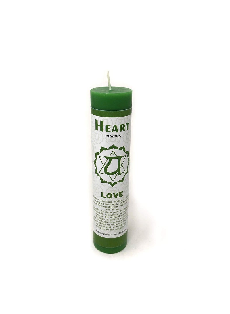 Green Love Candle Rose & Geranium