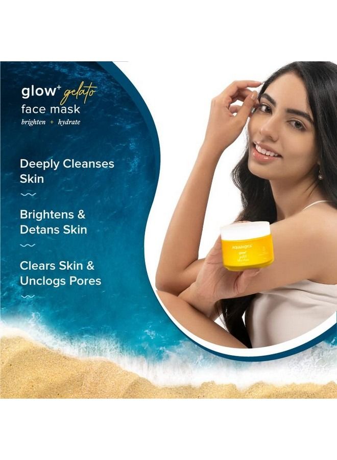 Glow+ Gelato Face Pack for Illuminating Glow Evens Skin Tone & Reduces Dark Spots with Papaya & Vitamin C 100 G